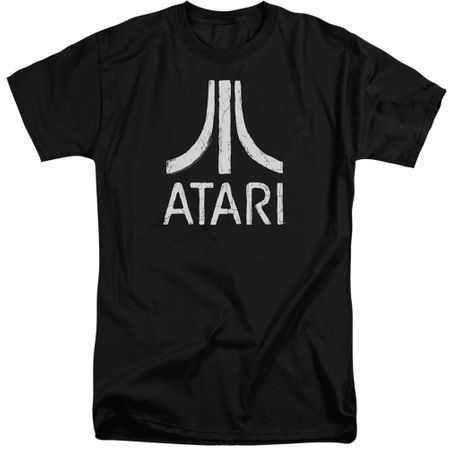Atari Shirt Rough Logo Black Tall T-Shirt