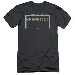 Atari Slim Fit Shirt Breakout 2600 Charcoal T-Shirt
