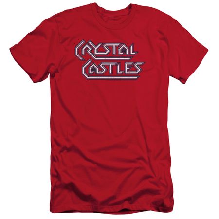 Atari Slim Fit Shirt Crystal Castles Logo Red T-Shirt