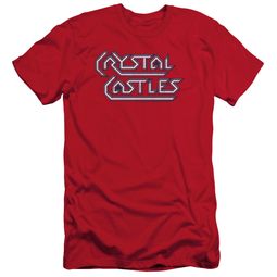 Atari Slim Fit Shirt Crystal Castles Logo Red T-Shirt