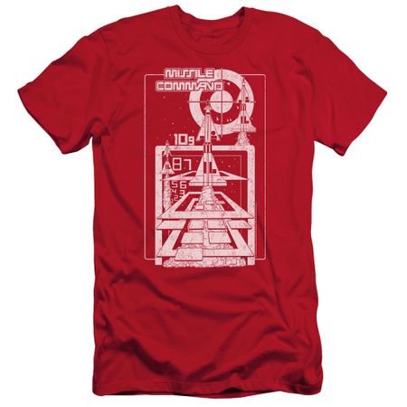 Atari Slim Fit Shirt Lift Off Red T-Shirt