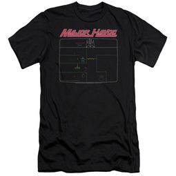 Atari Slim Fit Shirt Major Havoc Screen Black T-Shirt