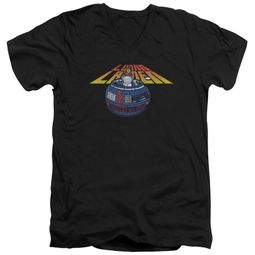 Atari Slim Fit V-Neck Shirt Lunar Globe Black T-Shirt Atari Slim Fit V-Neck Shirt Lunar Globe Black T-Shirt