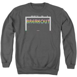Atari Sweatshirt Breakout 2600 Adult Charcoal Sweat Shirt