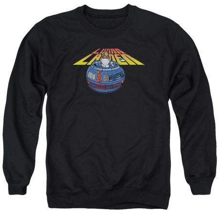 Atari Sweatshirt Lunar Globe Adult Black Sweat Shirt
