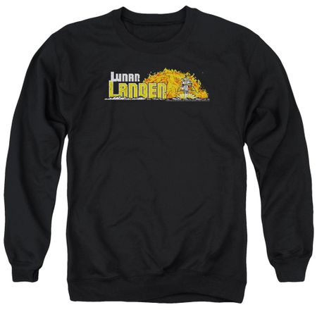 Atari Sweatshirt Lunar Lander Adult Black Sweat Shirt