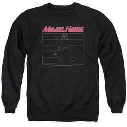 Atari Sweatshirt Major Havoc Screen Adult Black Sweat Shirt