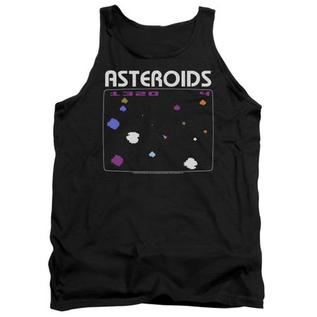 Atari Tank Top Asteroids Screen Black Tanktop