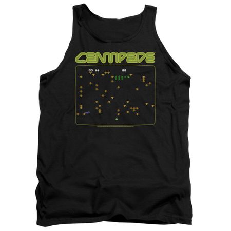 Atari Tank Top Centipede Screen Black Tanktop