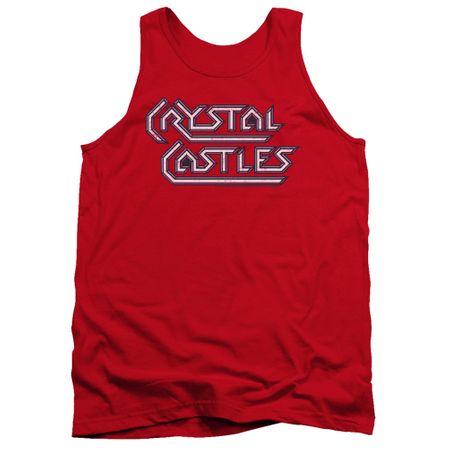 Atari Tank Top Crystal Castles Logo Red Tanktop