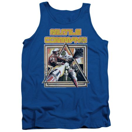 Atari Tank Top Missile Commander Royal Blue Tanktop