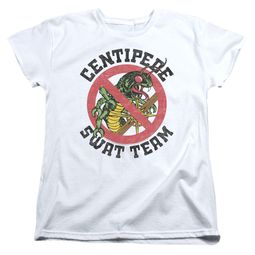 Atari Womens Shirt Centipede Swat Team White T-Shirt