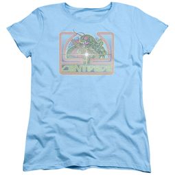 Atari Womens Shirt Classic Centipede Light Blue T-Shirt