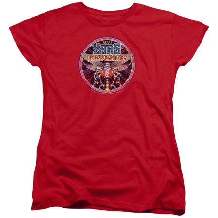 Atari Womens Shirt Yars Revenge Patch Red T-Shirt
