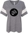 AUM Circle Ladies Eco Jersey V Neck Yoga Shirt