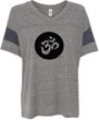 AUM Circle Ladies Eco Jersey V Neck Yoga Shirt