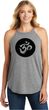 AUM Circle Ladies Tri Blend Rocker Yoga Tank Top