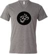 AUM Circle Tri Blend V Neck Yoga Shirt
