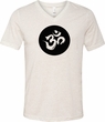 AUM Circle Tri Blend V Neck Yoga Shirt