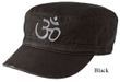 Aum Hindu Symbol Hat - Ladies Military Style Fidel Cap