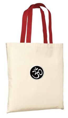 AUM PATCH Yoga Tote Bag Sanskrit Symbol Essential Budget Sack
