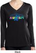 Autism Accept Understand Love Ladies Dry Wicking Long Sleeve Shirt