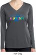 Autism Accept Understand Love Ladies Dry Wicking Long Sleeve Shirt
