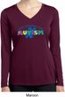 Autism Accept Understand Love Ladies Dry Wicking Long Sleeve Shirt
