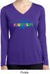 Autism Accept Understand Love Ladies Dry Wicking Long Sleeve Shirt