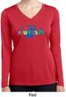 Autism Accept Understand Love Ladies Dry Wicking Long Sleeve Shirt