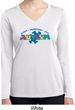 Autism Accept Understand Love Ladies Dry Wicking Long Sleeve Shirt