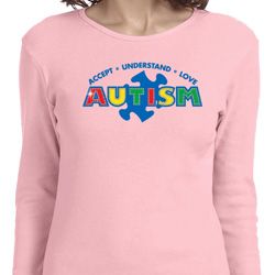 Autism Accept Understand Love Ladies Long Sleeve Shirt