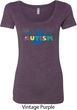 Autism Accept Understand Love Ladies Scoop Neck Shirt