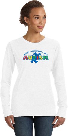 Autism Accept Understand Love Ladies Sweatshirt