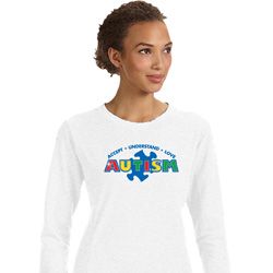 Autism Accept Understand Love Ladies Sweatshirt