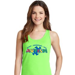 Autism Accept Understand Love Ladies Tank Top
