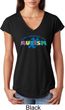 Autism Accept Understand Love Ladies Tri Blend V-Neck Shirt