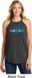 Autism Accept Understand Love Ladies Tri Rocker Tank Top