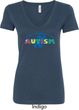 Autism Accept Understand Love Ladies V-Neck Shirt