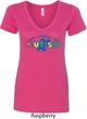 Autism Accept Understand Love Ladies V-Neck Shirt