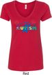 Autism Accept Understand Love Ladies V-Neck Shirt