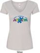 Autism Accept Understand Love Ladies V-Neck Shirt