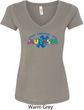Autism Accept Understand Love Ladies V-Neck Shirt