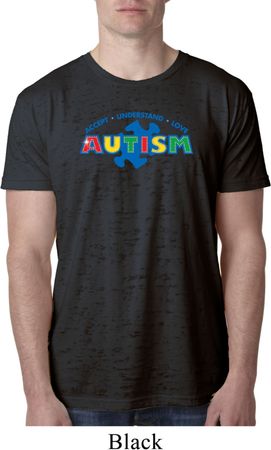 Autism Accept Understand Love Mens Burnout Shirt