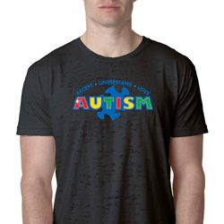 Autism Accept Understand Love Mens Burnout Shirt