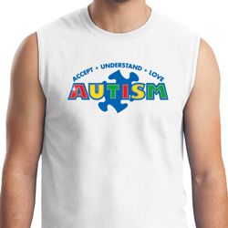 Autism Accept Understand Love Mens Muscle Shirt