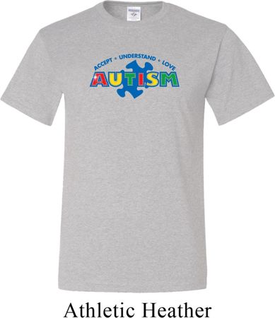 Autism Accept Understand Love Mens Tall Shirt