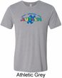 Autism Accept Understand Love Mens Tri Blend Crewneck Shirt