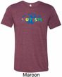 Autism Accept Understand Love Mens Tri Blend Crewneck Shirt