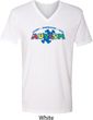 Autism Accept Understand Love Mens V-Neck Shirt